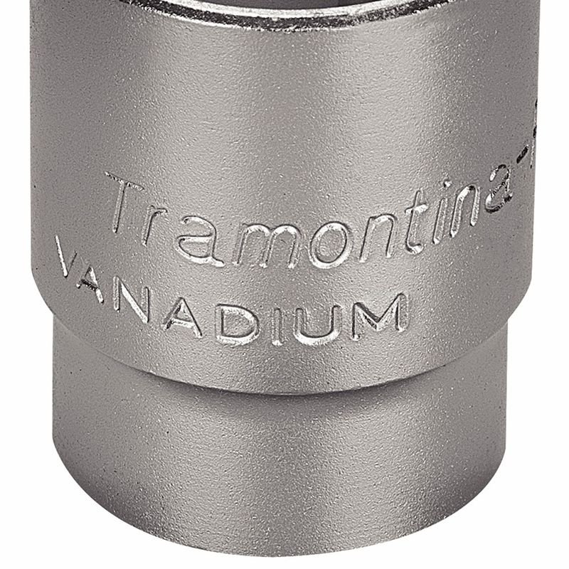 Soquete Sextavado em Aço Cromo Vanádio 28 mm - Encaixe 1/2'' - Tramontina Pro