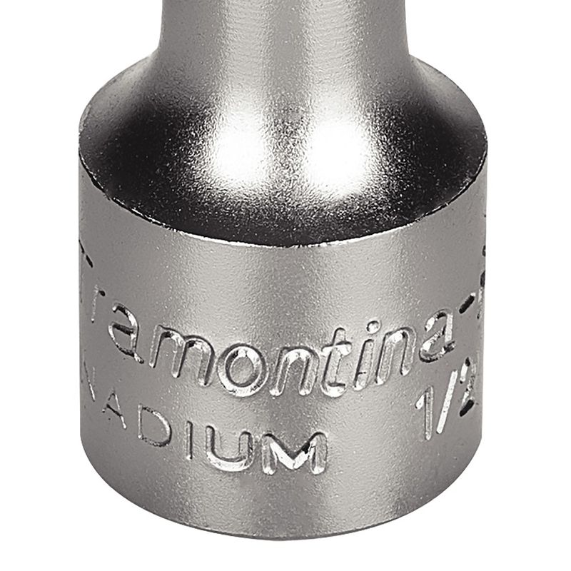 Soquete Estriado em Aço Cromo Vanádio 8 mm - Encaixe 1/2'' - Tramontina PRO