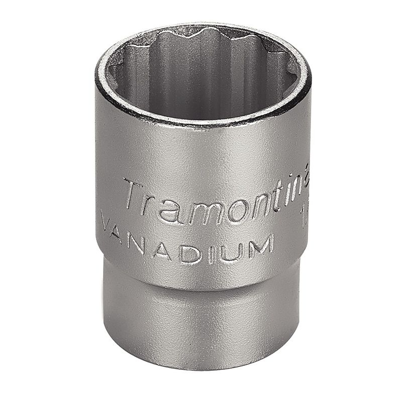 Soquete Estriado em Aço Cromo Vanádio 22 mm - Encaixe 1/2'' Tramontina PRO