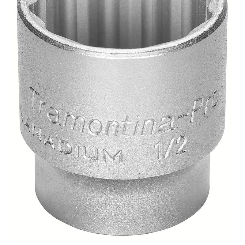 Soquete Estriado em Aço Cromo Vanádio 1.1/4'' - Encaixe 1/2'' - Tramontina Pro