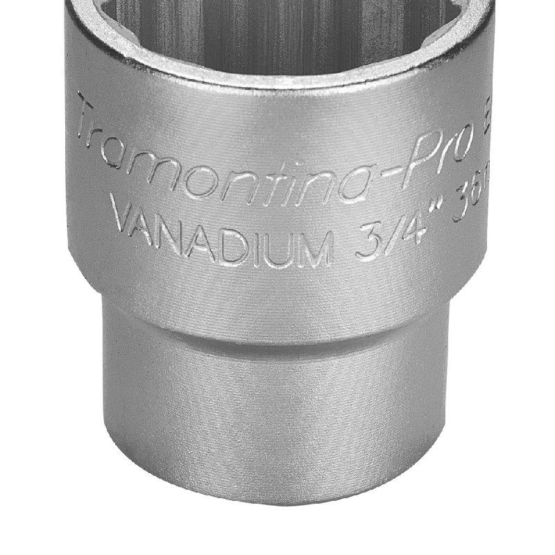 Soquete Estriado em Aço Cromo Vanádio 1.1/2'' - Encaixe 3/4'' Tramontina PRO