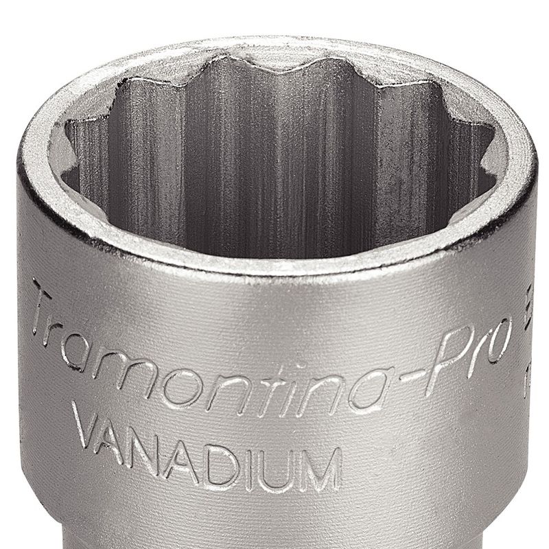 Soquete Estriado em Aço Cromo Vanádio 36 mm - Encaixe 3/4'' - Tramontina Pro