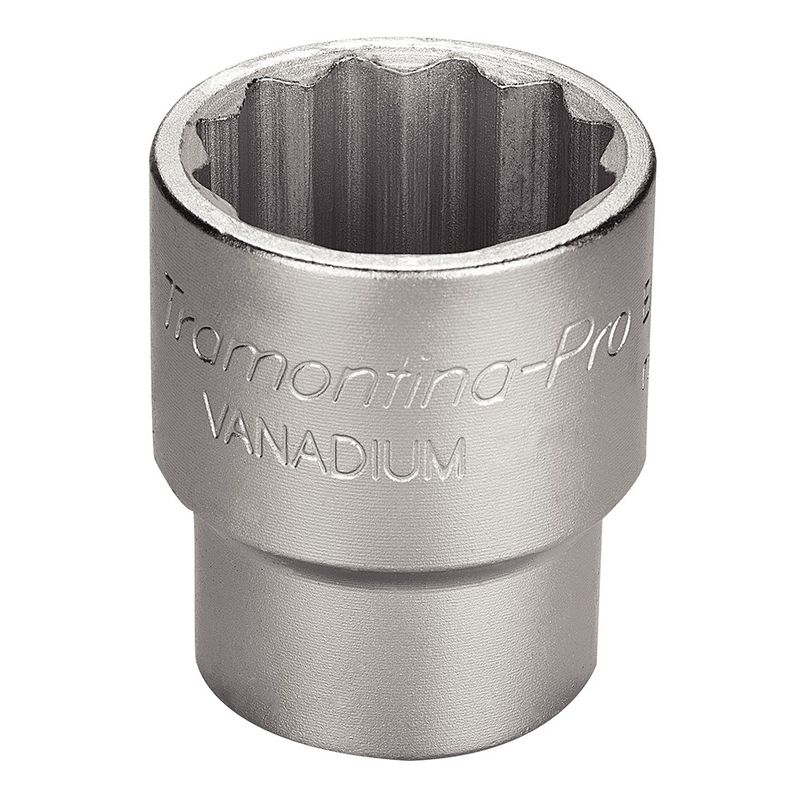 Soquete Estriado em Aço Cromo Vanádio 36 mm - Encaixe 3/4'' - Tramontina Pro