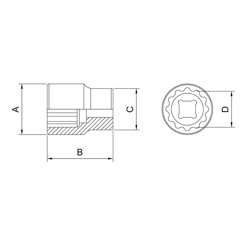 Soquete Estriado 3/4'' x 1.5/16'' (44854/108) - Tramontina Pro