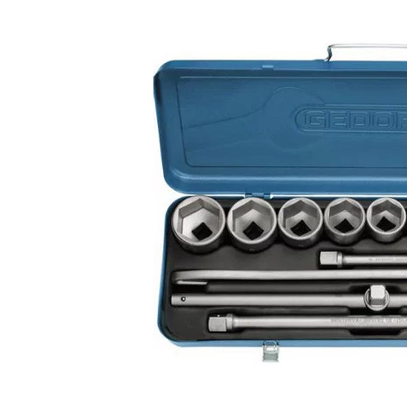 Jogo de Soquetes e Acessórios 3/4'' 22 à 50mm 14 Peças 017503 - Gedore