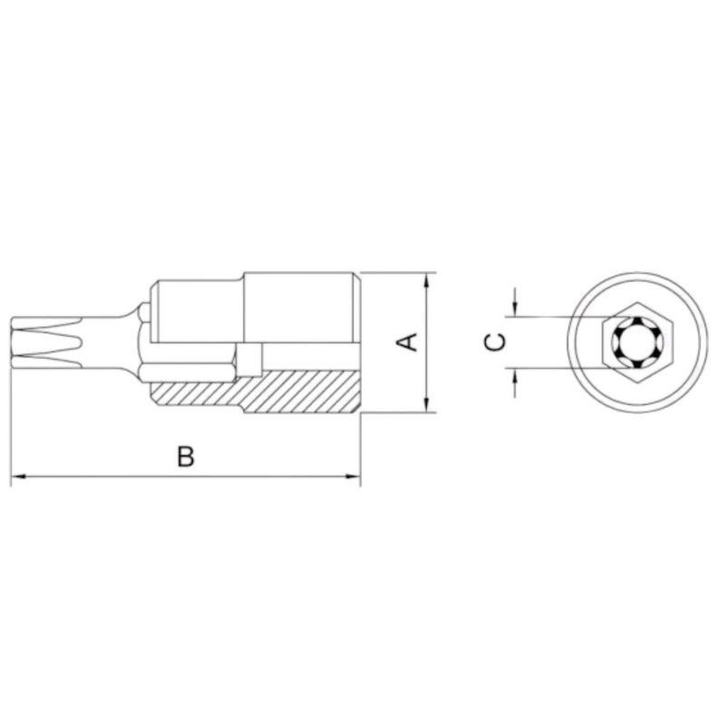 Soquete Trafix T20 x 1/2'' (44813/120) - Tramontina Pro