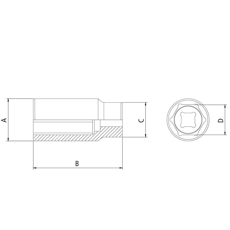 Soquete Sextavado Longo 1/2'' x 11mm (44802/111) - Tramontina Pro