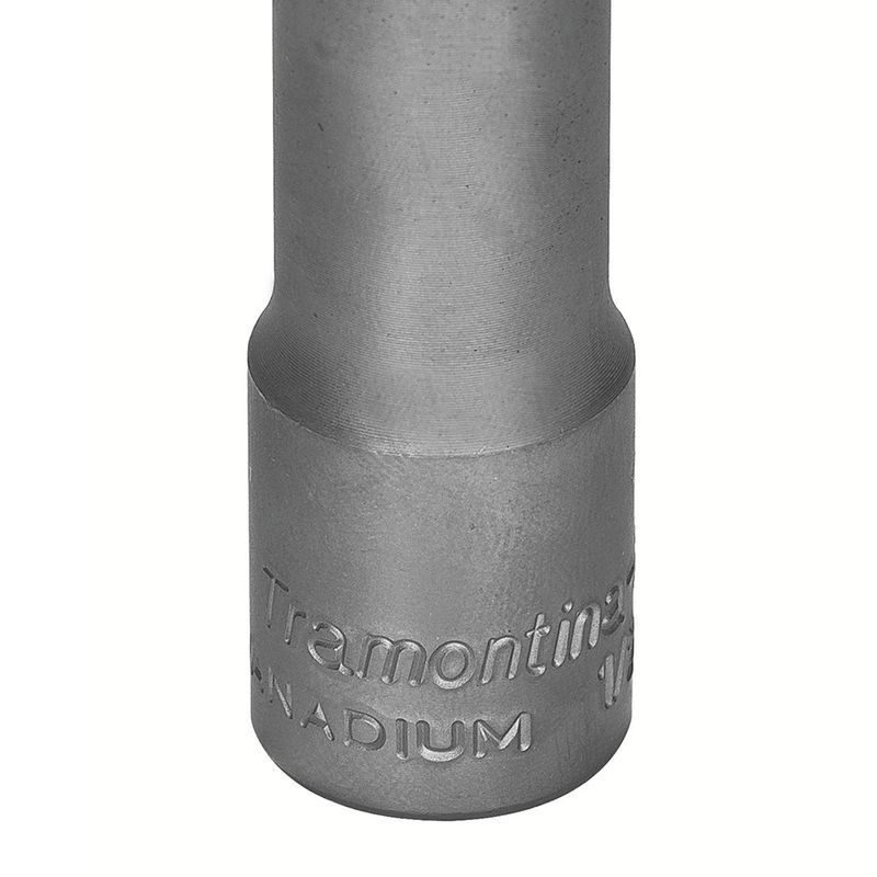 Soquete Sextavado Longo em Aço Cromo Vanádio 13 mm - Encaixe 1/2 - Tramontina Pro