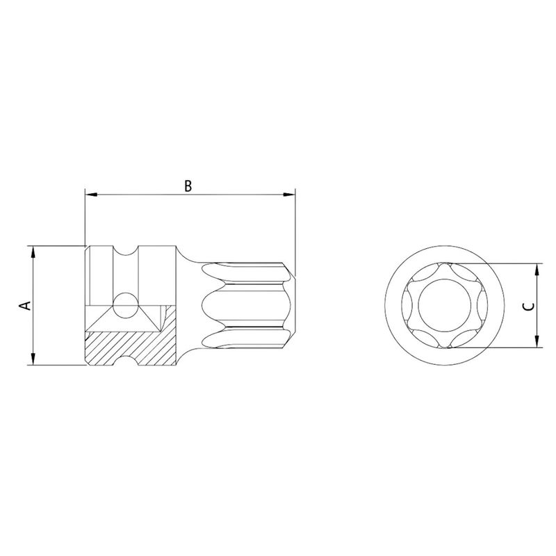 Soquete de Impacto Torx T70 (44903/170) - Tramontina Pro