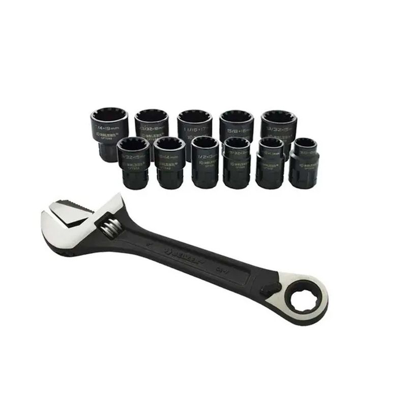 Jogo De Soquete Vortex X6 Com Chave Ajustável CPTAW8B - Belzer