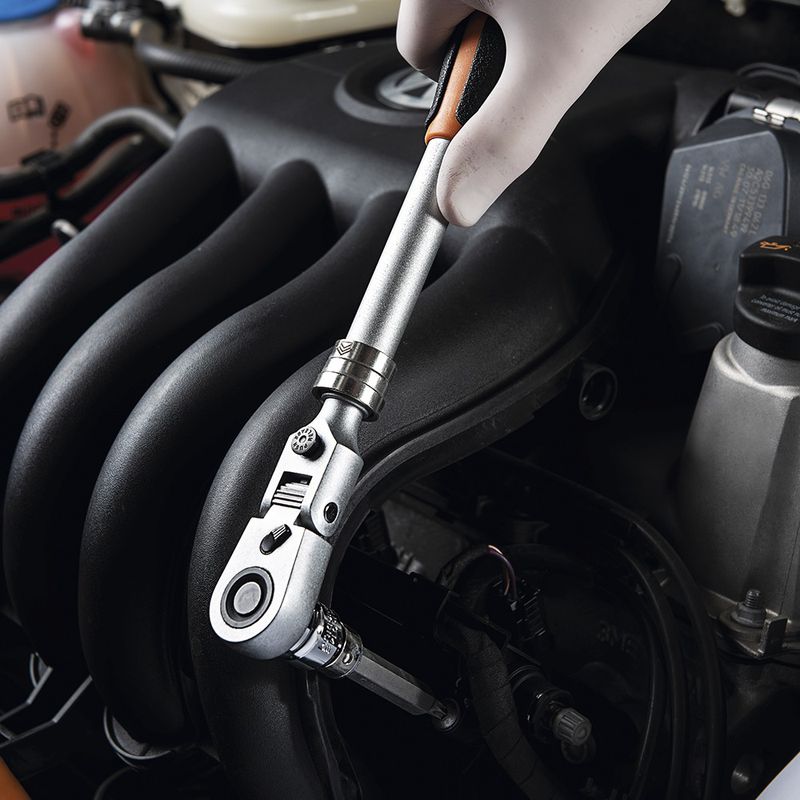 Catraca Telescópica Cabeça Flexível - Encaixe 1/2'' Tramontina PRO