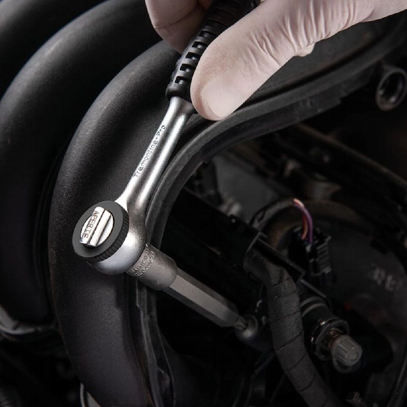 Catraca Reversível 8'' em Aço Cromo Vanádio - Encaixe 3/8'' (44826/108) - Tramontina Pro