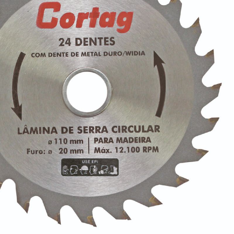 Disco Diamantado - Lâmina de Serra Circular 110mm (60864) - Cortag