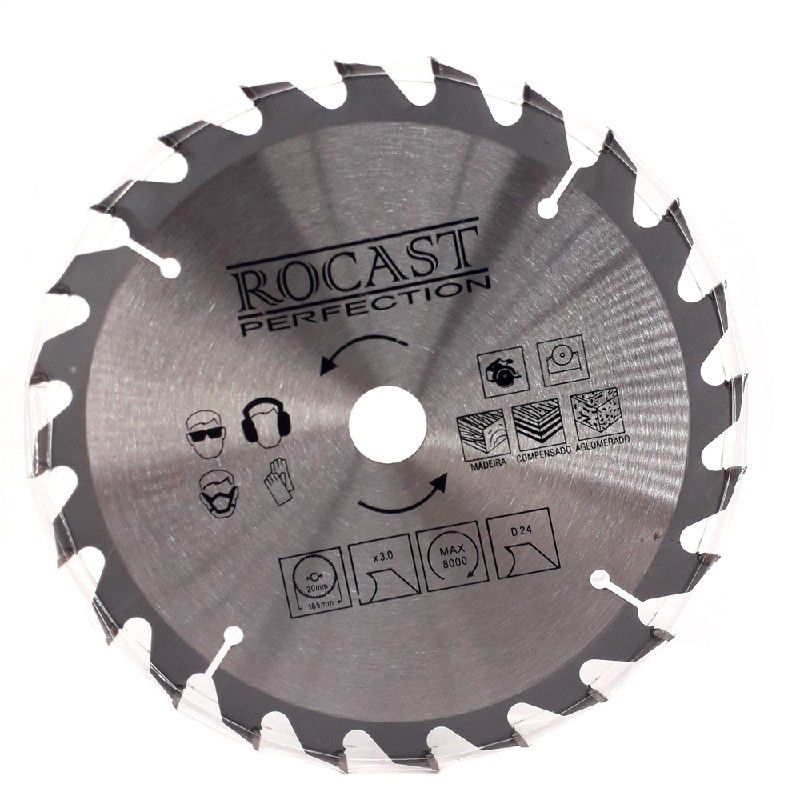 Serra Circular Com Pastilha MD Para Madeira 9.1/4'' x 24D (35,0004) - Rocast