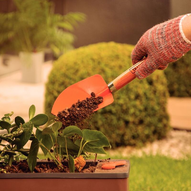 Pazinha Metálica Larga Com Cabo de Madeira (77907/001) - Tramontina