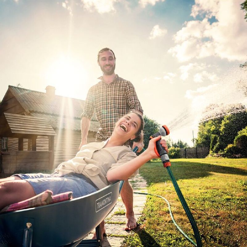 Kit Para Irrigação Com Engates Rápidos e Hidropistola 4 Peças (78583/610) - Tramontina