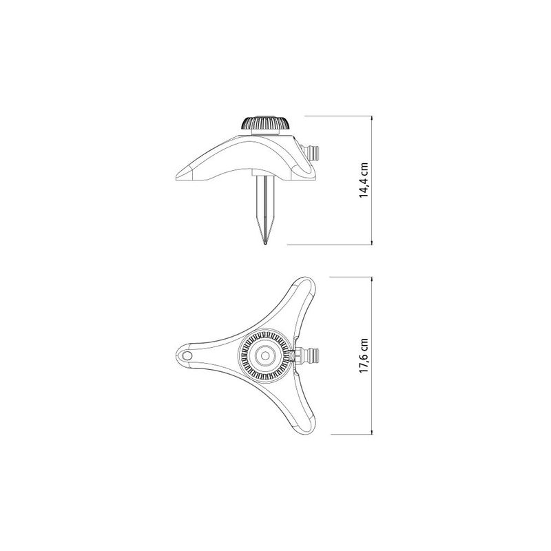 Aspersor Estático Para Engate Rápido Com Base de Apoio (78523/500) - Tramontina