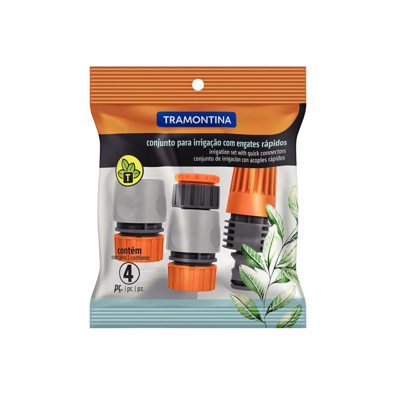 Conjunto Para Irrigação Com Engates Rápidos 4 Peças (78580/610) - Tramontina