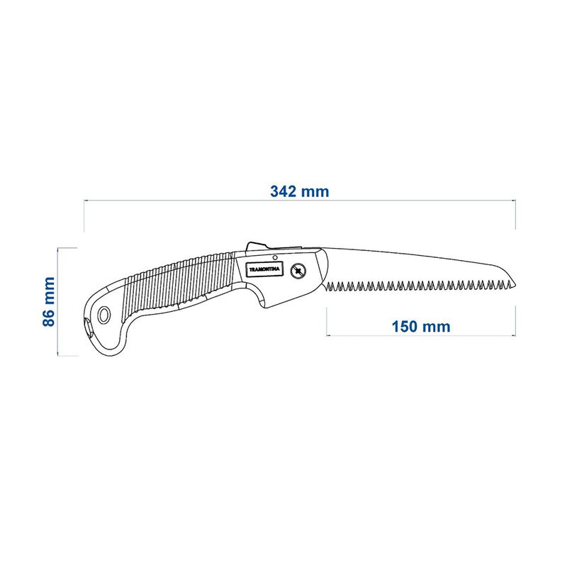 Serrote Para Poda Profissional Dobrável 6'' (78370/401) - Tramontina