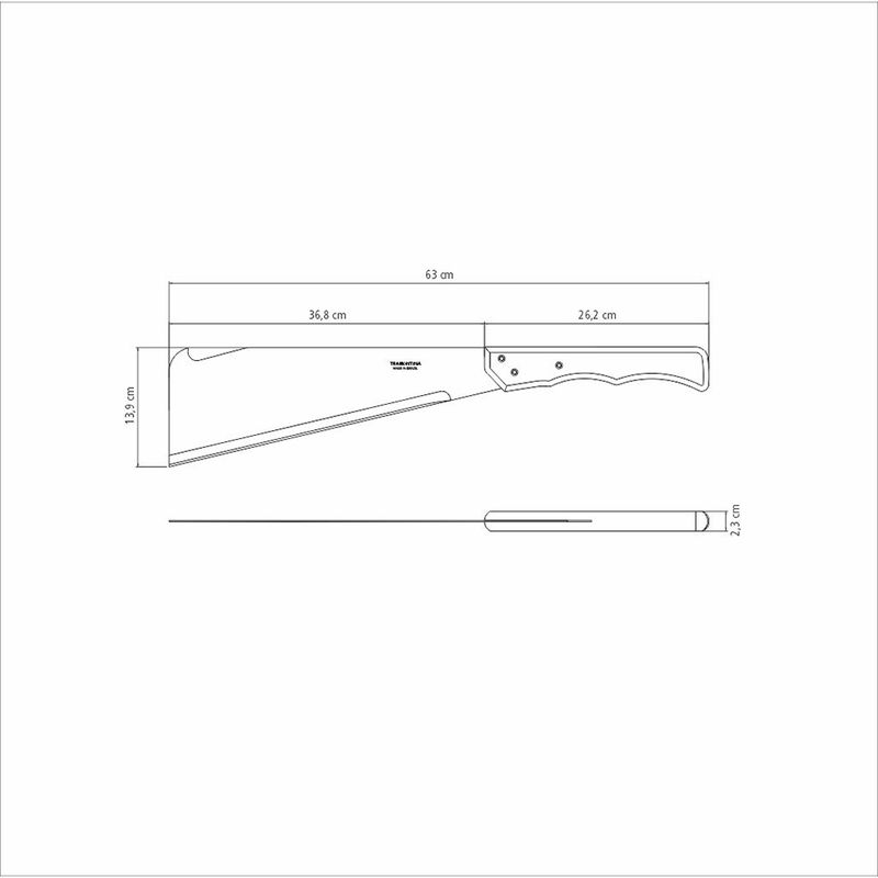 Facão Para Cana Com Cabo em Madeira 15'' (26656/015) - Tramontina