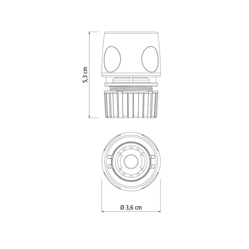 Engate Rápido Para Mangueira Com Aquastop 1/2'' (78508/000) - Tramontina