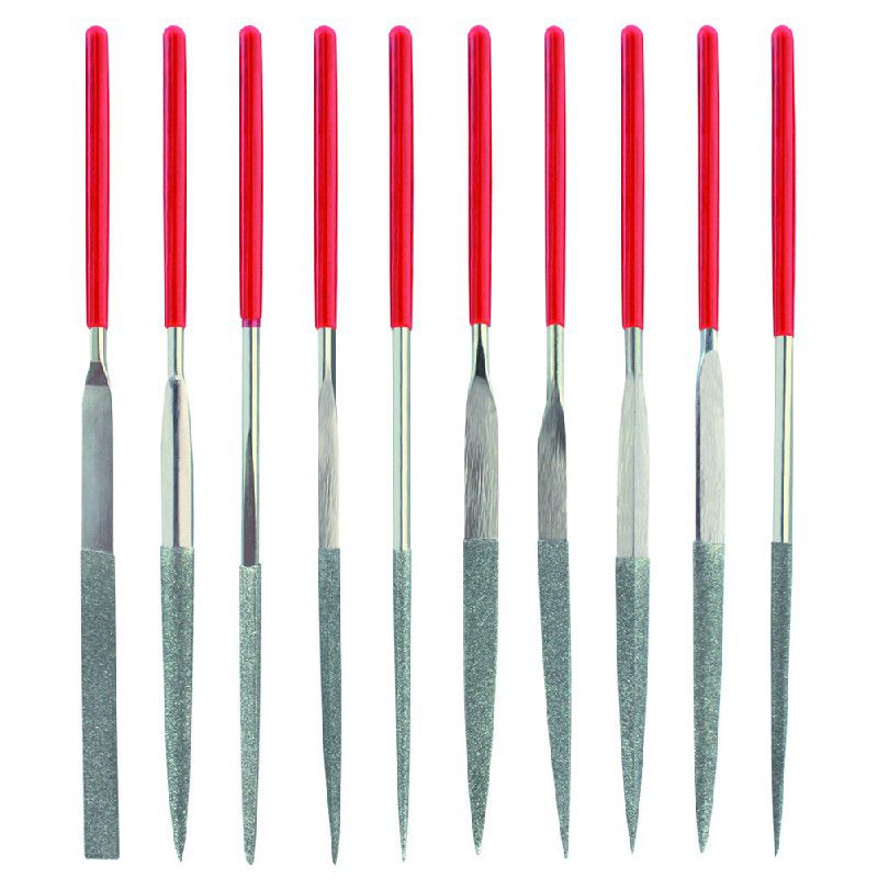 Jogo de Lima Agulha Diamantada 10 peças 140mm 81,0001 ROCAST