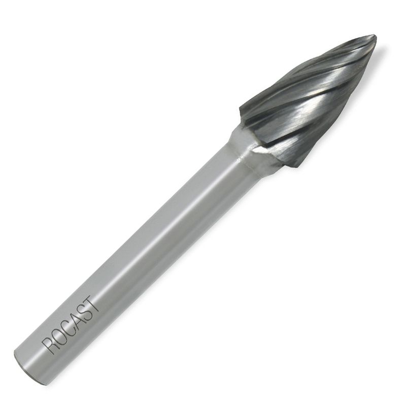 Lima Rotativa Árvore Pontiaguda Para Alumínio 6mm (45,0109) - Rocast