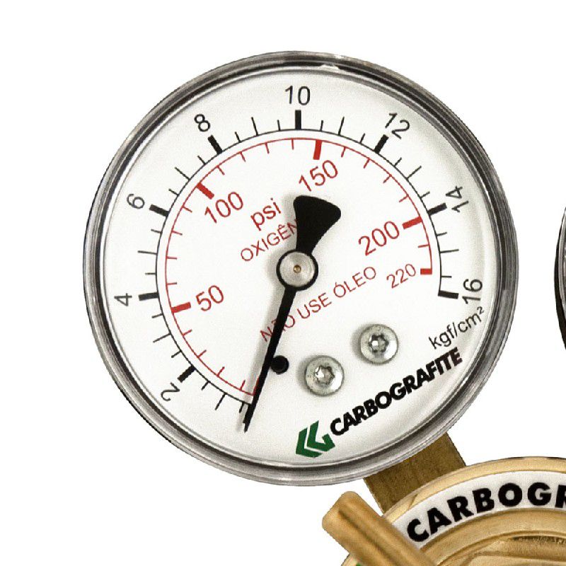 Regulador de Pressão Série 700 p/ Cilindro Oxigênio - 010403010 - Carbografite