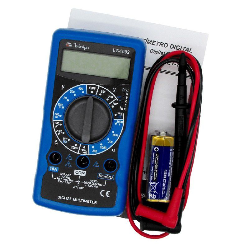 Multímetro Digital ET-1002 - Minipa