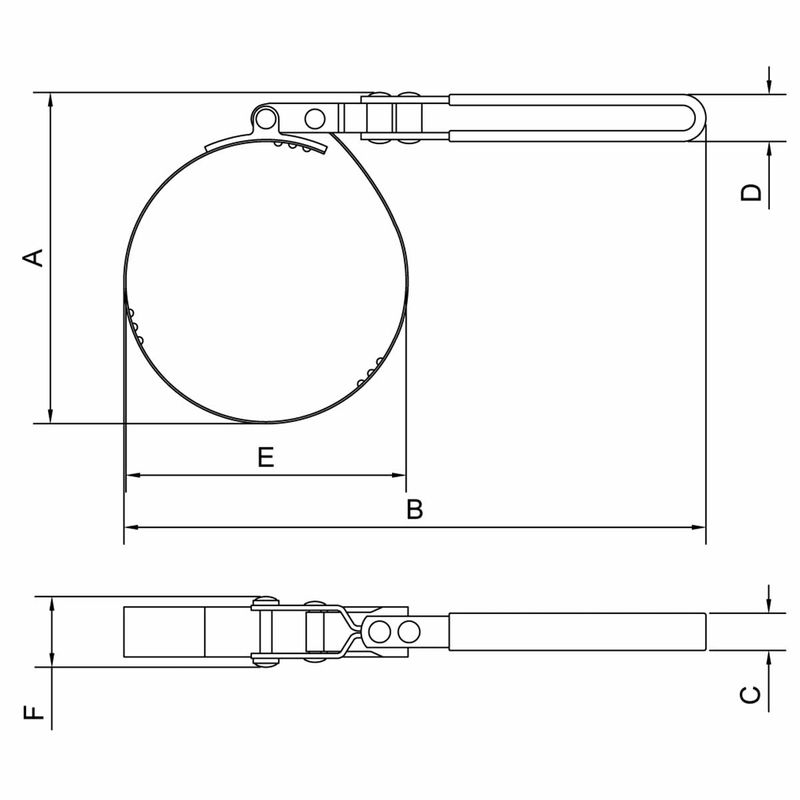 Chave Para Filtro de Óleo 60-70mm (44041/000) - Tramontina Pro