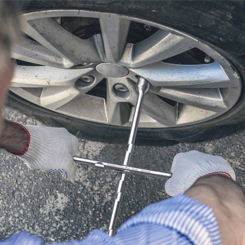 Chave de Roda Cruz Com Espátula 17x19x21mm (44710/001) - Tramontina Pro