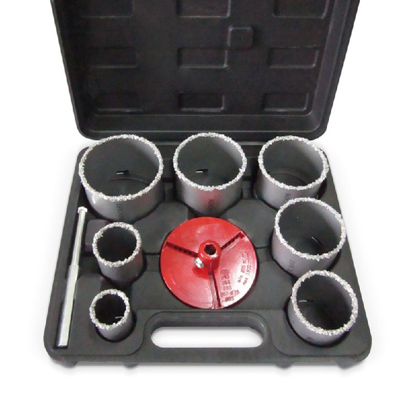 Kit Serra Copo Tungstênio 9 peças 33 a 83mm 97,0005 ROCAST