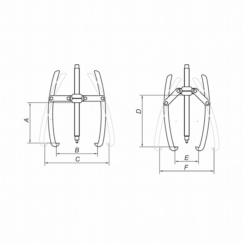 Saca Polias 2 Garras Articuladas 10'' (44027/010) - Tramontina Pro