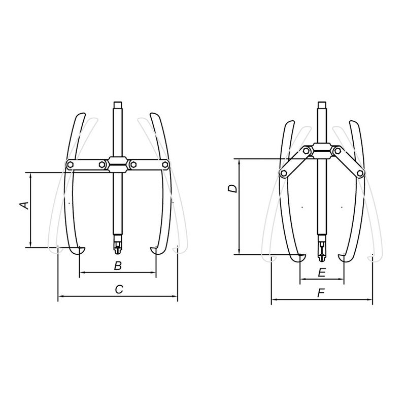 Saca Polia 3 Garras Articuladas 12'' (A520 x P330) TRAMONTINA PRO