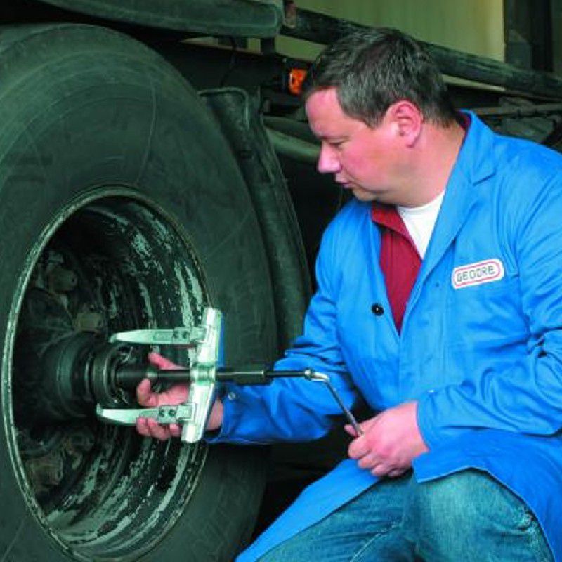 Saca Polia 2 Garras Deslizantes e Fuso Hídráulico - GEDORE