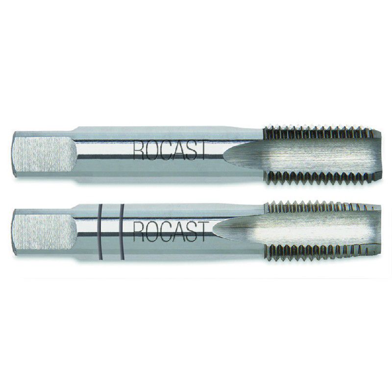 Jogo de Macho Manual HSS - BSP 1/8'' - 28FPP DIN 5157 Com 2 Peças (22,0087) - Rocast