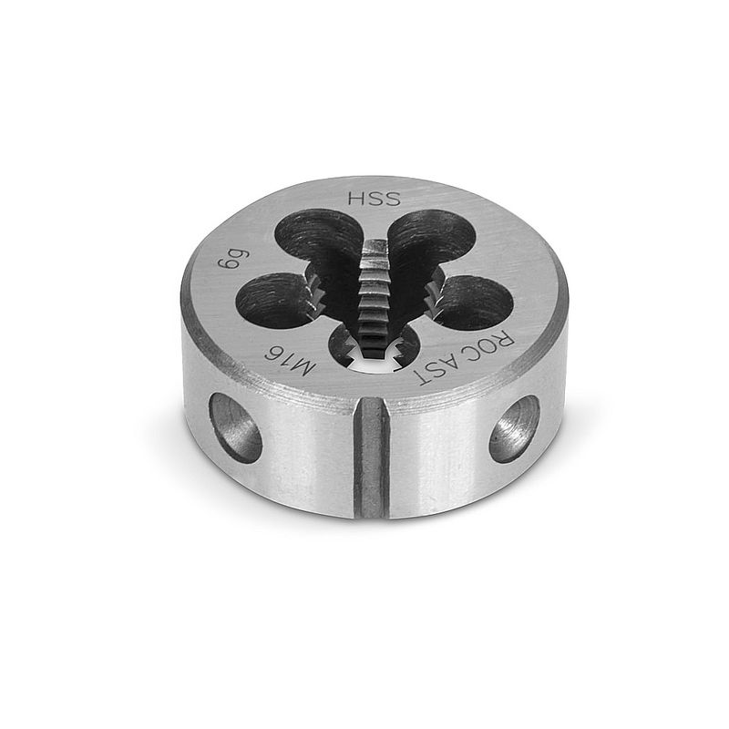 Cossinete Manual Aço Rápido HSS Rosca Métrica Fina MF Bitola M16 13,0033 ROCAST