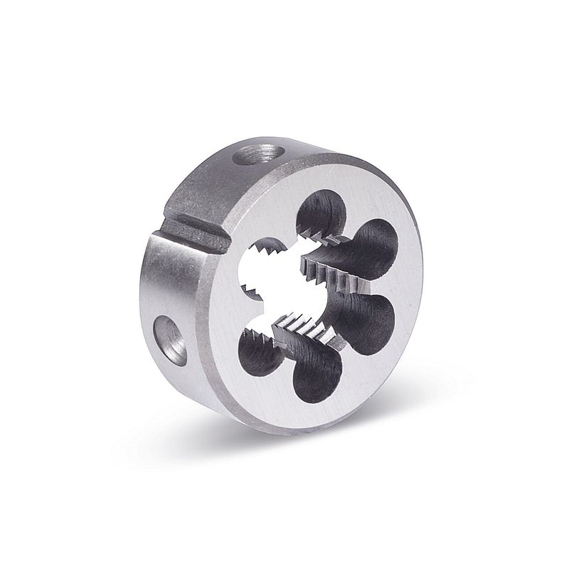 Cossinete Manual Aço Rápido HSS Rosca Métrica Fina MF Bitola M22 13,0036 ROCAST