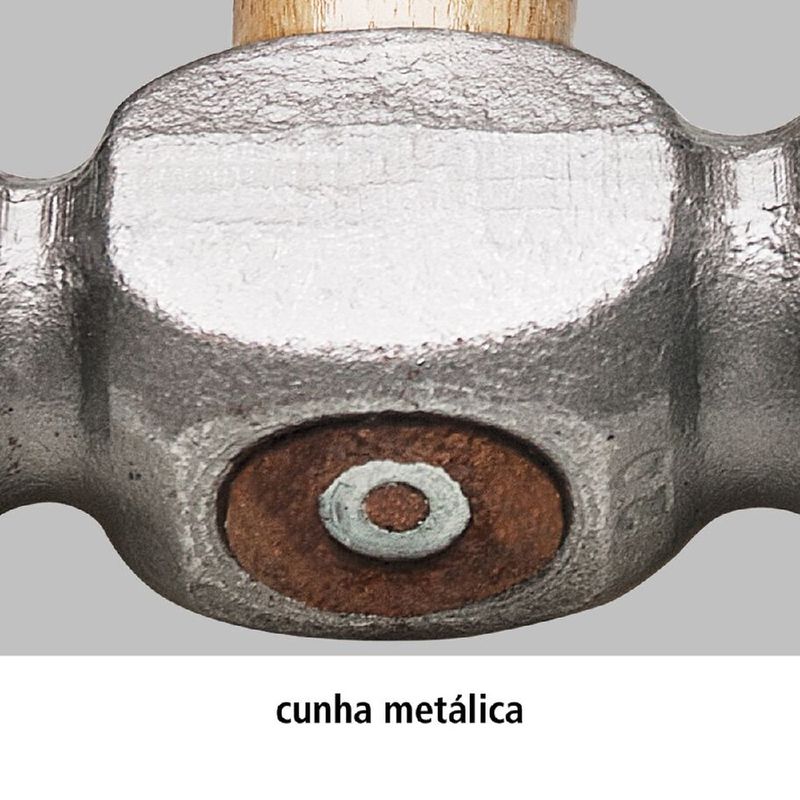 Martelo Bola Com Cabo De Madeira 300g (40410/012) - Tramontina