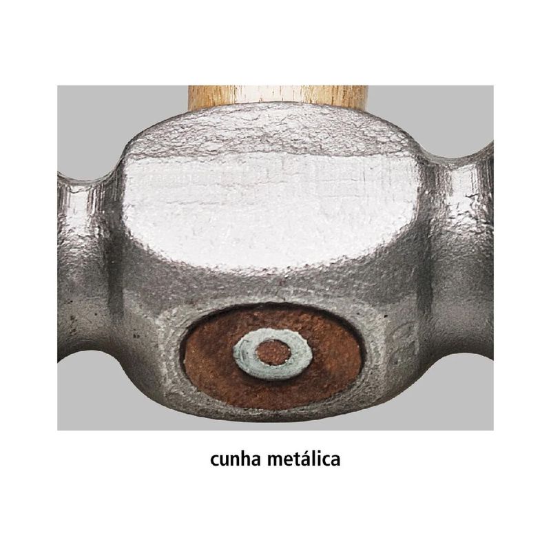 Martelo Bola 500g Com Cabo de Madeira (40410/020) - Tramontina