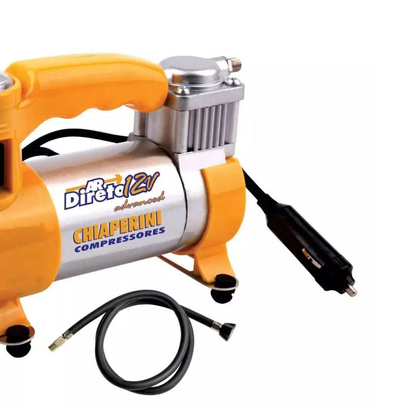 Mini Compressor de Ar Direto 12V c/ Lanterna + Maleta - Chiaperini