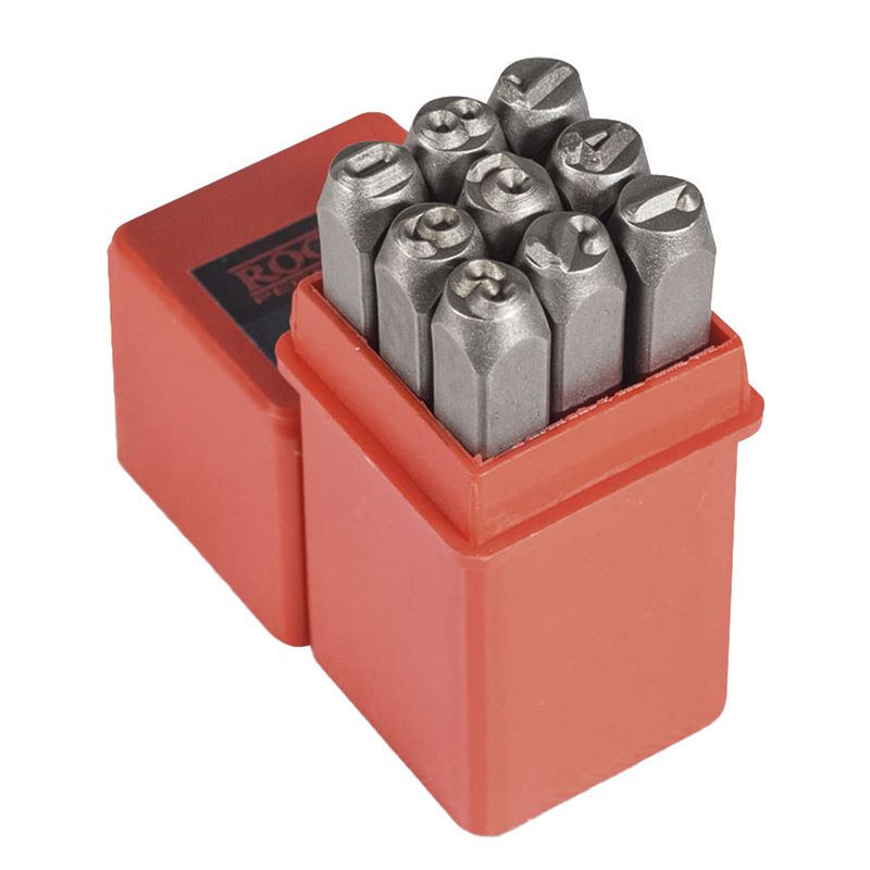 Jogo Punção de Algarismo 9 Peças - 1,5mm (60,0001) - Rocast