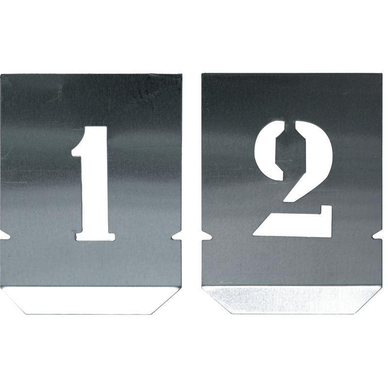 Jogo Algarismo Chapa Vazada 80mm - 10 Peças (136,0004) - Noll