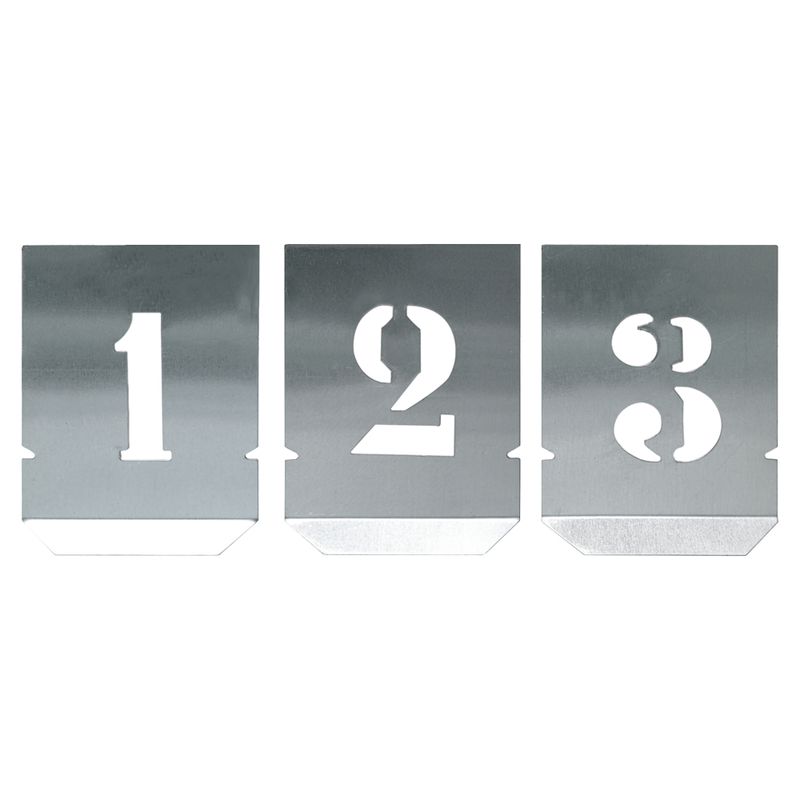 Jogo Algarismo Chapa Vazada 100mm - 10 Peças (136,0005) - Noll