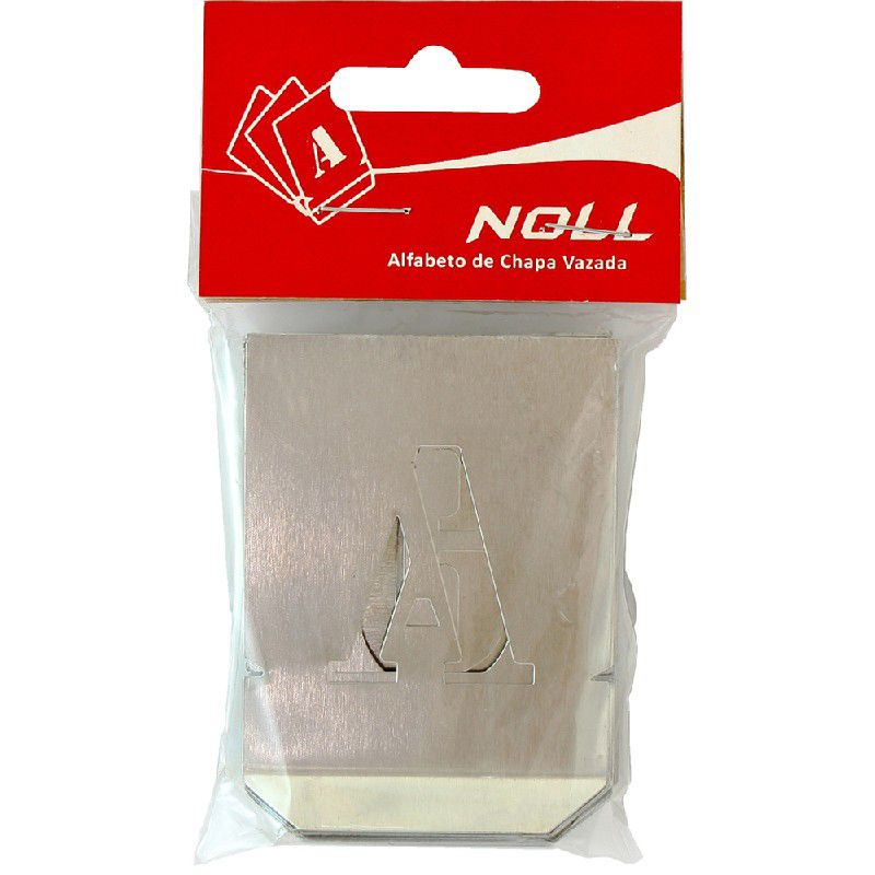 Jogo Alfabeto Chapa Vazada 100mm - 27 Peças (136,0010) - Noll