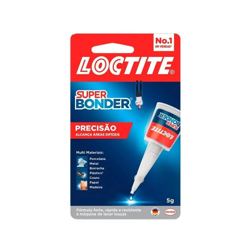 Adesivo Instantâneo Super Bonder Original 5g - Loctite 