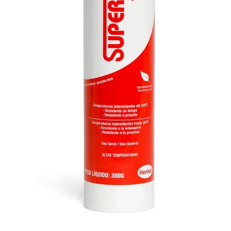 Silicone Acético Superflex Vermelho 300g (596) - Loctite