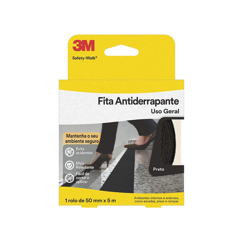 Fita Antiderrapante Preta 50 mm x 5 m Safety-Walk - 3M