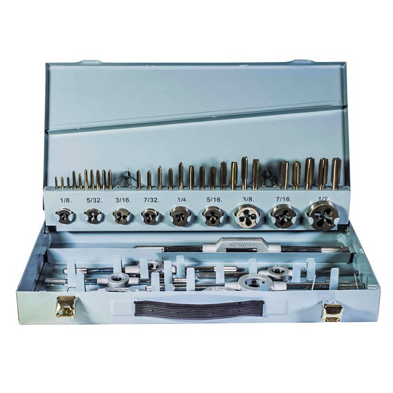 Kit p Roscar Polegada UNC 45peças machos cossinetes1/8 1/2pol UNC 94,0002 ROCAST