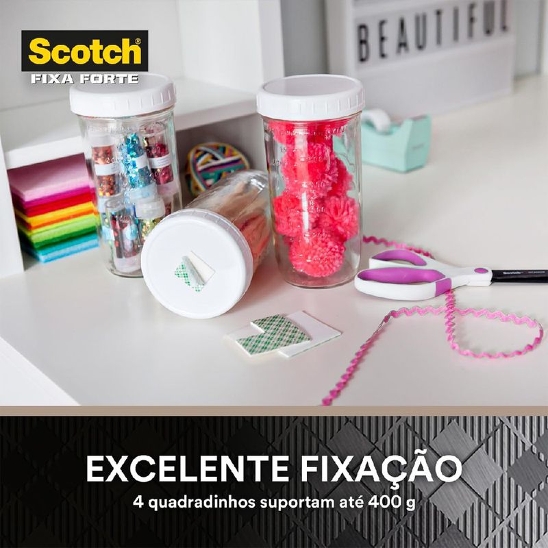 Fita Dupla Face Scotch Fixa Forte Espuma 24mm x 1,5m (HB004613186) - 3M
